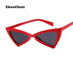 Ekouchaiz 2018 кошачий глаз Дизайн Солнцезащитные очки для женщин Для женщин очки Винтаж Рамки оттенков Для мужчин поляризационные Очки Женский