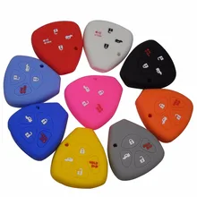 4 Button Silicone Car Key Cover Case For TOYOTA Corolla Hilux Vitz Rav4 Aqua Camry Highlander Land Cruiser Pardo Prius Key Shell