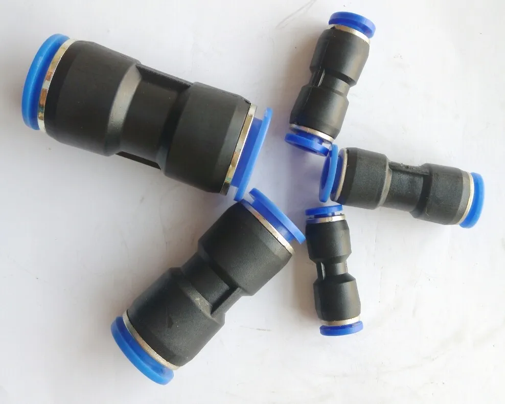 Tracheal tube quick connector connect push-through plastic socket PU4 / 5/6/8/10/12/14 16mm |