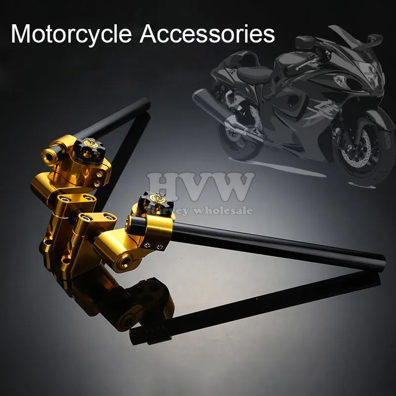 CNC Motorcycle Adjustable Steering Handle Bar Removable Handlebar for
