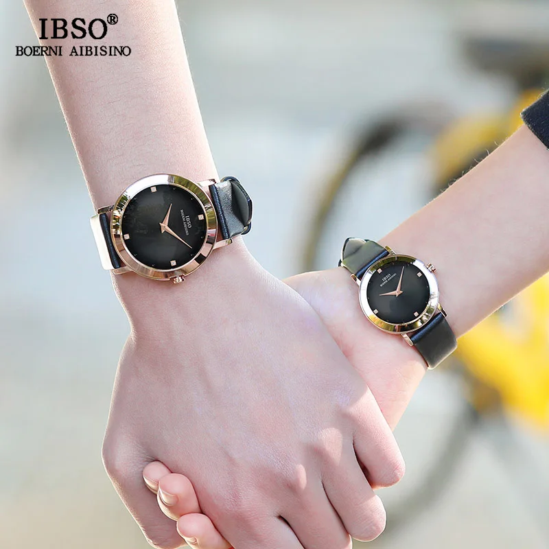 Роскошные женские часы с кристаллами IBSO 2019 модные мужские кварцевые наручные из