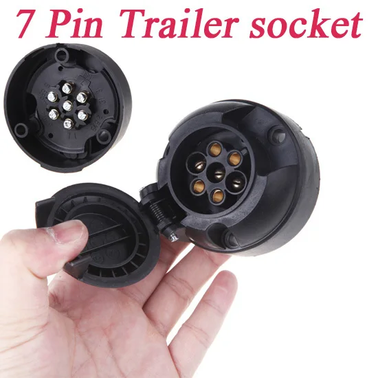 Tirol 7-Pin Connector Socket Trailer 7-Pole 12V Towbar Towing Caravan Truck N Type Vehicle End Plastic |