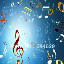 Melodious music 8’x8′ CP Computer-painted Scenic Photography Background Photo Studio Backdrop ZJZ-300