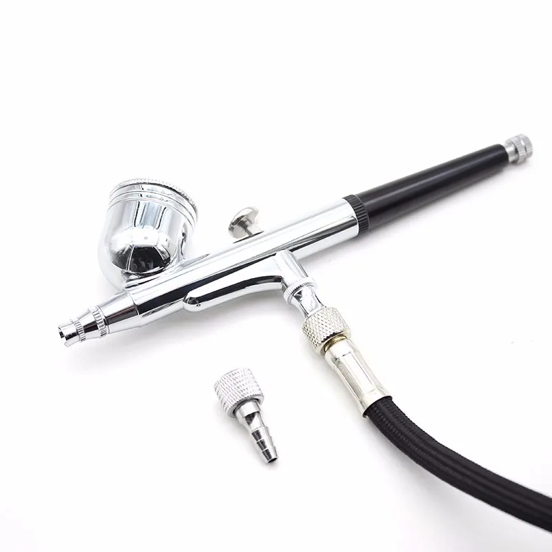 Escova de ar Arma para a Arte do Unha Mini Dupla Ação Airbrush Compressor Kit 12v Pintura Maquiagem Bolo Ofício Modelo Aerógrafo Ferramenta Mais Limpa 6 Cheap Pintura de corpo