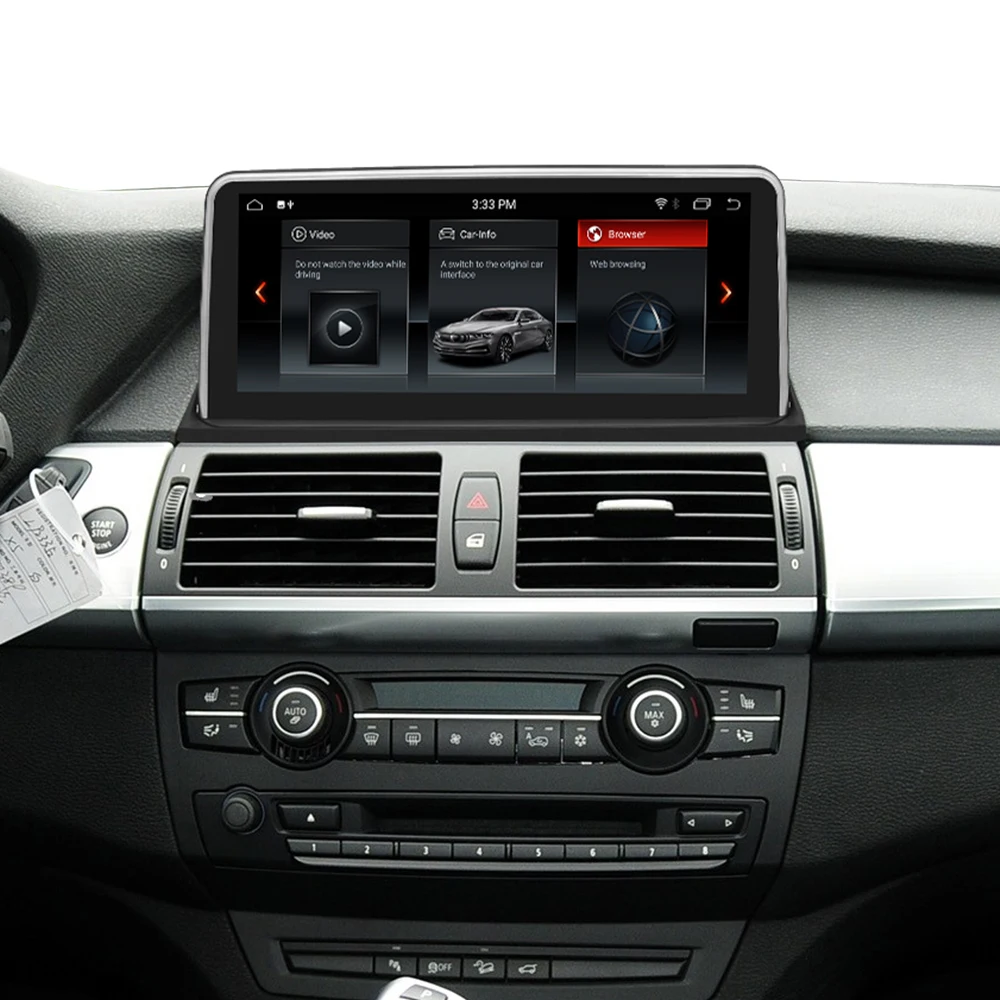 Discount android 8.1 dvd player For BMW X5 Series E70 E71 2008-2013 years CCC CIC system auto radio gps navigation multimedia 6