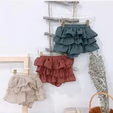 Летние детские юбки-пачки принцессы для девочек, шорты, штаны, детские штаны-пачки для малышей, детская одежда, детские короткие брюки, JW8191