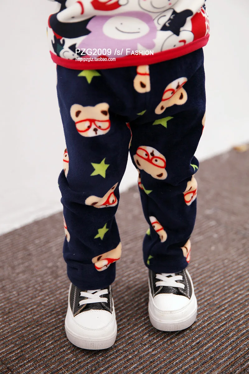 

baby boys and baby girls spring and autumn warm long pants 0-3 years cartoon baby cute winter pants new design hot sale 2018