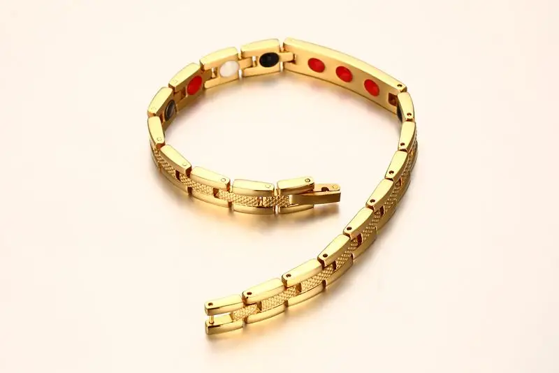 Meaeguet женский био-магнитный браслет из кубического циркония и браслет золотого цвета, мощный магнит для здоровья, браслеты, ювелирные изделия