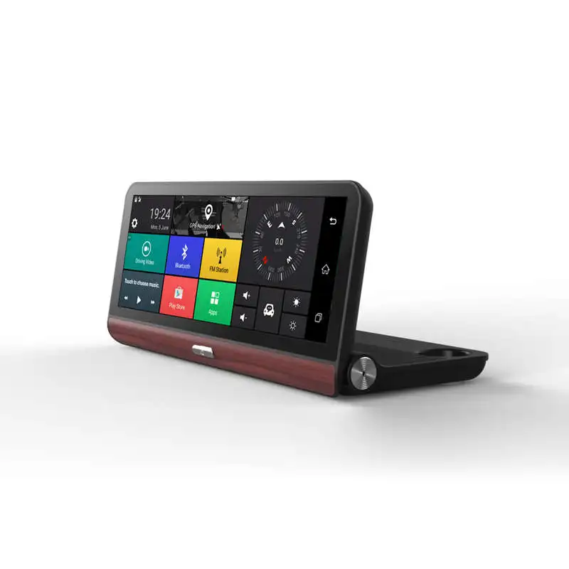  Foldable Car Dvr 7 Inch Dash Cam Android 5.0 Gps Navigation Dual Lens Cameras Auto Recorder Full Hd