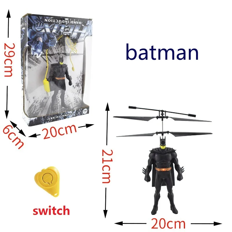 Мстители супергерой индукционный самолет мини Радиоуправляемый Дрон летающие игрушки светодиодный освещение детский подарок новейший против летающий шар мини Дрон подарок