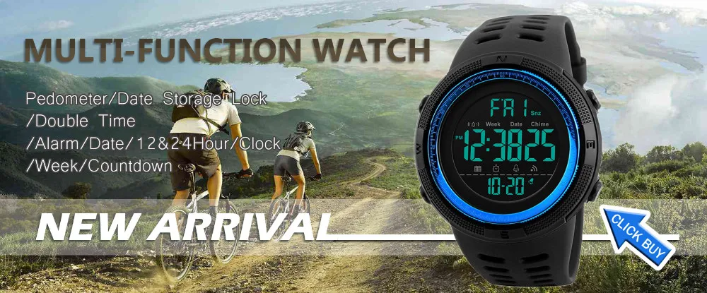 Sports Watches Top Brand Fashion Quartz Watches Men Steel Business Waterproof Led Digital Watch Male Clocks reloj hombre SKMEI -