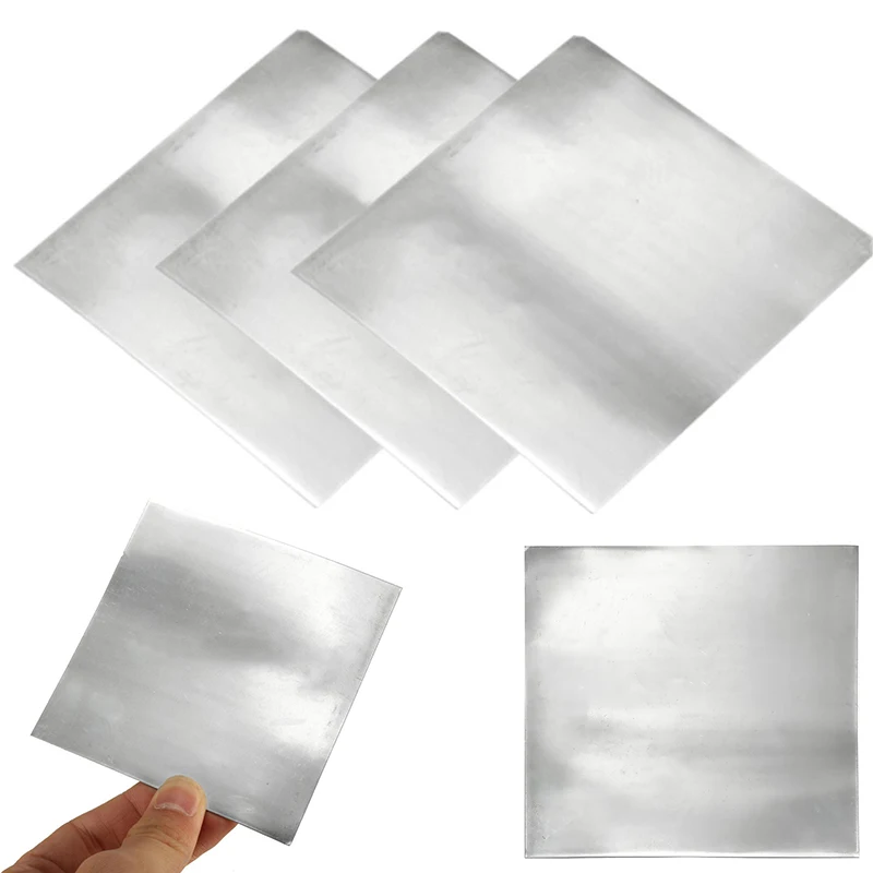 5 pcs seng zn mayitr murni lembar plat logam foil 100mm x 100mm x ... Lav sengeramme metall