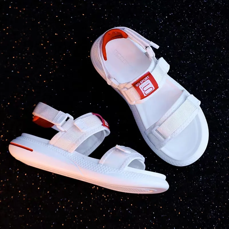 

2019 Summer Women's Shoes Platform Casual Sandals Solid Color Patchwork Sandals Round-toe Open Toe Women Sandals EUR35-39