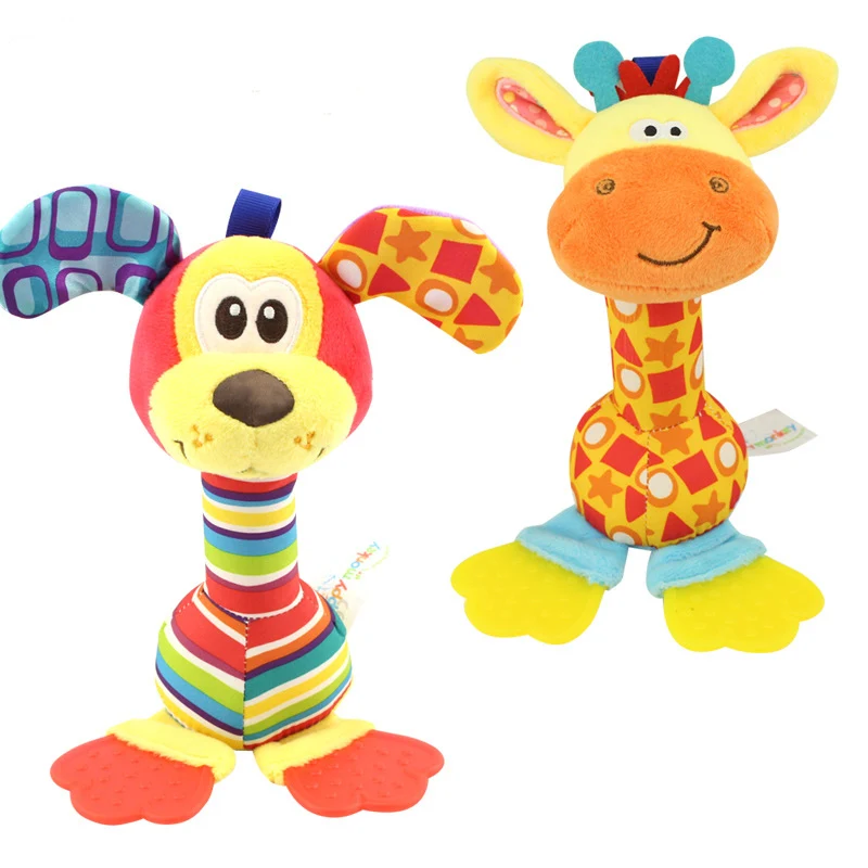 Infant Baby Plush Stuffed Toy Hand Grasp Teethers Cute Animal Handbell Ring Newborns Early Development Gift Infant Baby Plush Stuffed Toy Hand Grasp Teethers Cute Animal Handbell Ring Newborns Early Development Gift