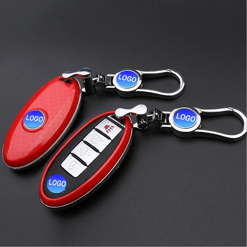 New Luxurious Carbon Fiber style Car key ring holder For New Luxurious Carbon Fiber style Car key ring holder For