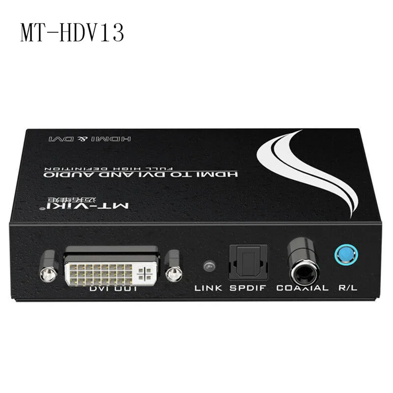 MT-VIKI HDMI в DVI конвертер с аудио SPDIF XBOX PS4 монитор 1 точка 2 HD Поддержка 1920*1080P MT-HDV13 |