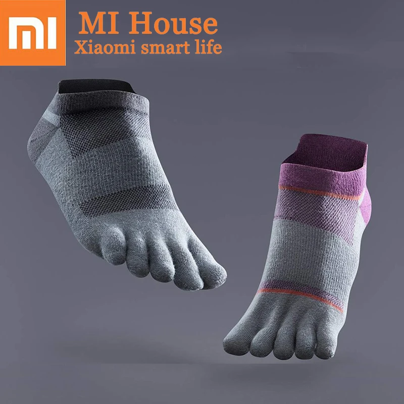 

Xiaomi 90Fun Coolmax Five Finger Socks 2 Pairs Of Sweat-Absorbing Deodorant Men And Women Toe Socks Movement Sock