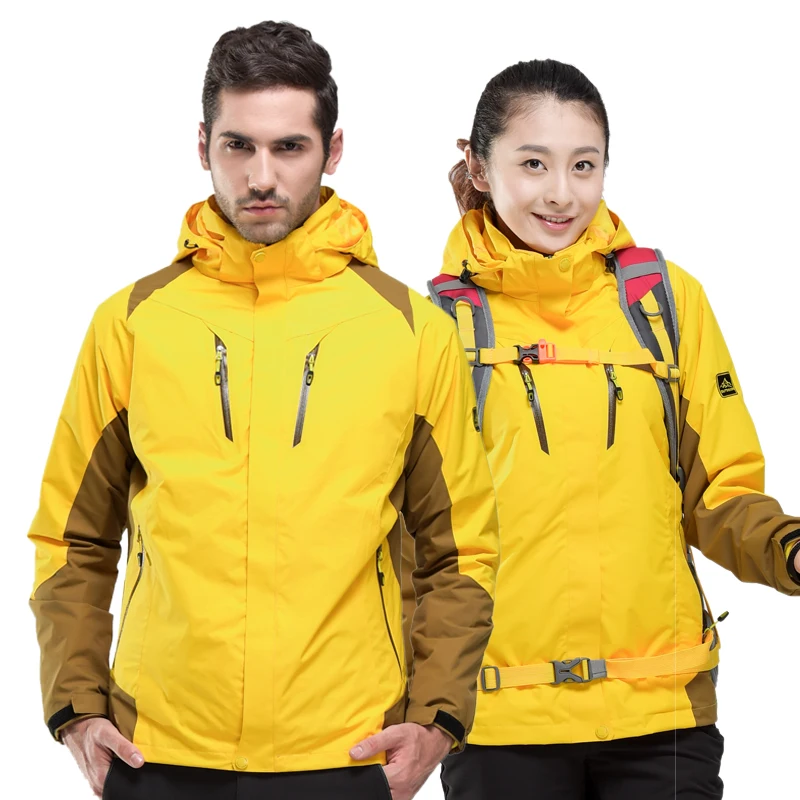 

Free Shipping Winter Outdoor Men Women Hiking Fleece Jackets Waterproof Windbreaker Zippers Sportswear Ski Jacket