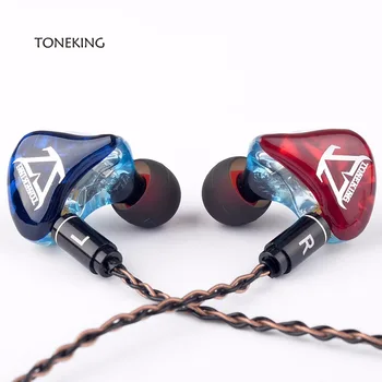 

TONEKING T3 In Ear Earphone 3 Balanced Armature 3BA HIFI Monitor DJ Studio Earbuds With MMCX 8-Core Copper Silver Mixed Cable