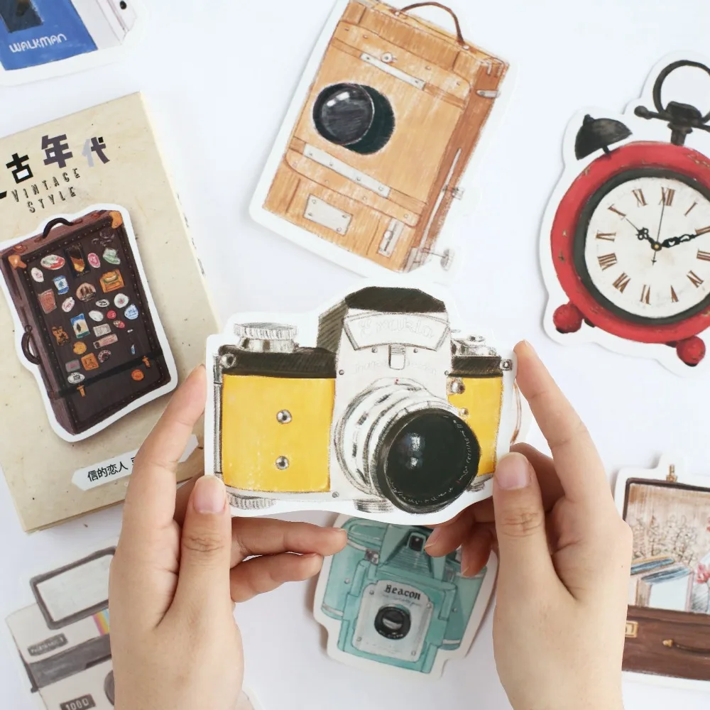 

30Pcs/Pack Irregular Retro Objects Paper Card Set Postcard For Greeting Bookmark For Reader Stationery Gift
