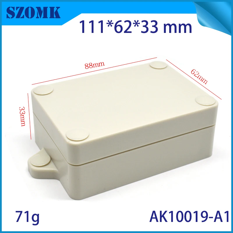 szomk waterproof plastic enclosure for electronics plastic case small instrument housing junction box customizable equipment enclosure IP68 waterpr housing  (1)