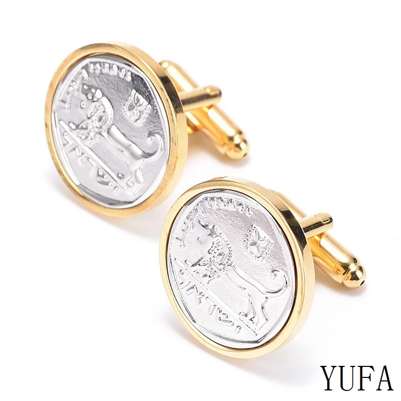 

Free shipping cufflinks for mens gold white cufflink french father's gift cufflink fashion jewelry brand cuff links