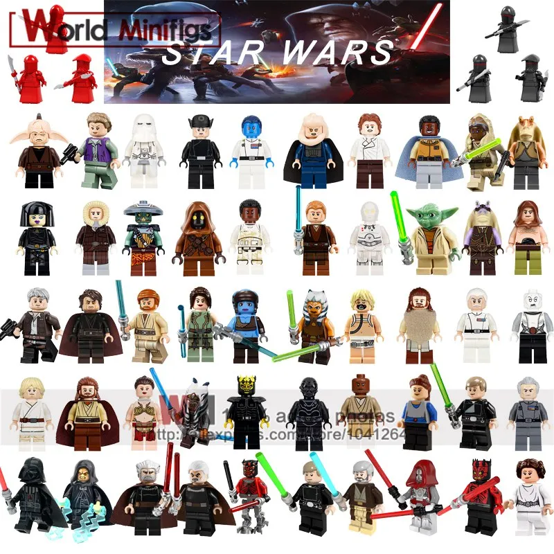 

Single Building Blocks Han Solo Maz Kannata Snoke Anakin Darth Vader Yoda Toy
