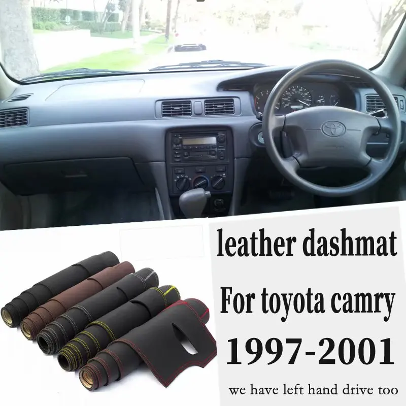 For Toyota Camry 1997 1998 1999 2000 2001 Leather Dashmat Dashboard Cover Pad Dash Mat Carpet Car Styling Accessories Custom Car Anti Dirty Pad Aliexpress