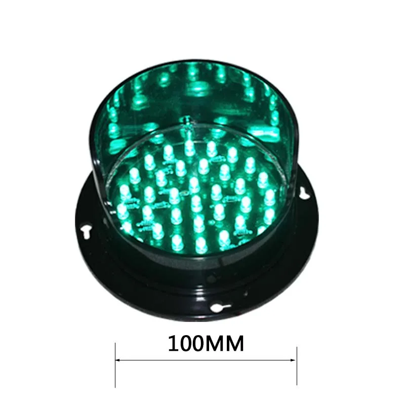 

New mini traffic light 100mm high brightness green led light module traffic light parts