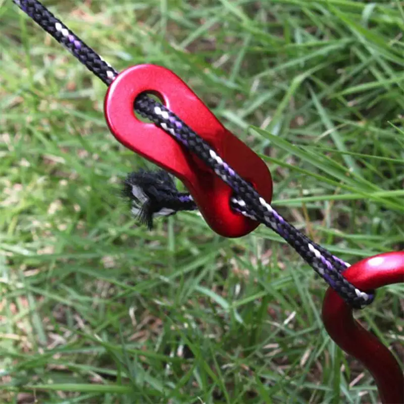 

10Pcs Aluminum Alloy Cord Runners Rope Tensioners Tent Guy Line Rope Tensioners Travel Tent Tools for Outdoor Camping