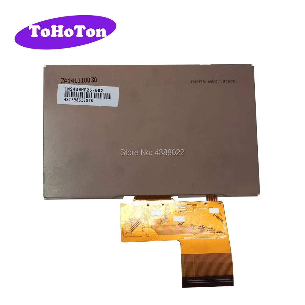 Оригинальный Новый 4 3 дюймовый 480*272 LMS430HF26 ЖК дисплей с сенсорной панелью 45