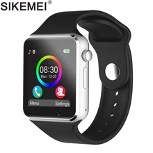 SIKEMEI Bluetooth Smart Watch font b Smartwatch b font Phone with Pedometer Touch Screen Camera Support