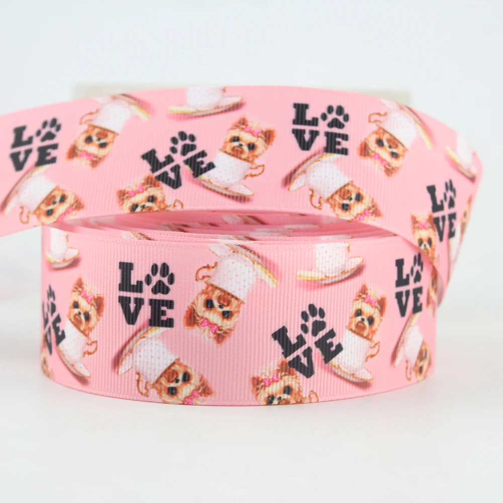 pink dog ribbon grosgrain  (2)