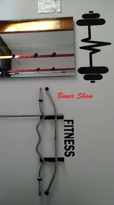 Фитнес Настенная Наклейка в тренажерный зал виниловая настенная наклейка Спорт домашний декор