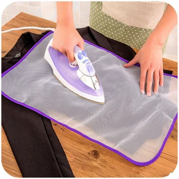 

40x60cm Protective Press Mesh Bag Home Ironing Cloth Guard Protect Delicate Garment Clothes Laundry Basket Clothes Hanger
