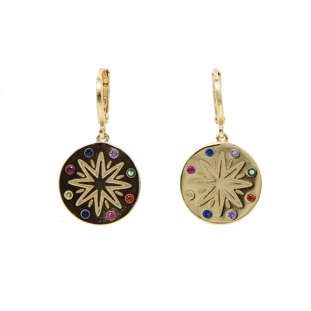 dangle BRASS EARRING H (2)