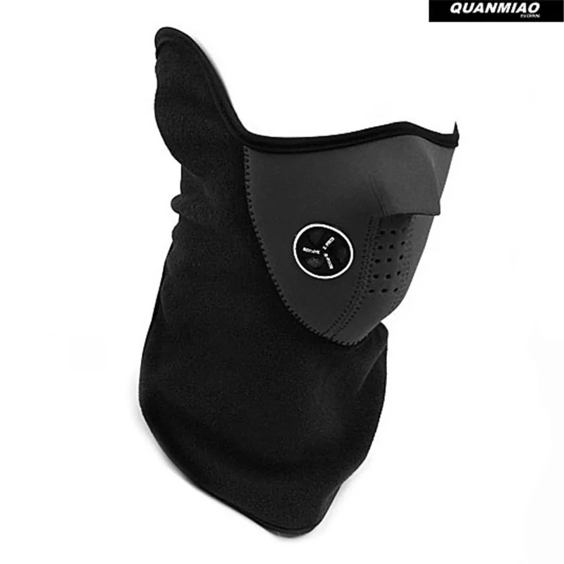 Demi-masque molletonné pour vélo, Protection du visage, capuche, Ski, cyclisme, Sports de plein air, Protection du cou, écharpe chaude, hiver