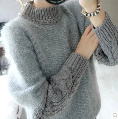 2019 New Fashion Women Sweater Long Sleeve Stretched Solid Sweater Tops Thicken Warm Knitting Sweaters 2019 New Fashion Women Sweater Long Sleeve Stretched Solid Sweater Tops Thicken Warm Knitting Sweaters