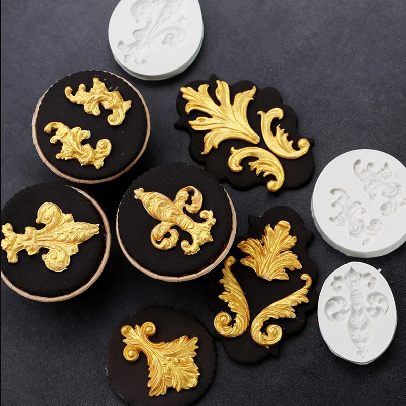 

Embossed Symmetrical Retro Silicone Mold Fondant Mould Cake Decorating Tool Chocolate, Gumpaste Mold, Sugarcraft ,Kitchen Gadget