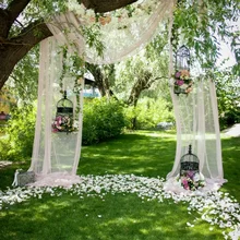 Свадебный фон для фотосъемки весенний зеленый парк луга белый занавес Виниловый фон для фотосъемки для студийной фотосъемки