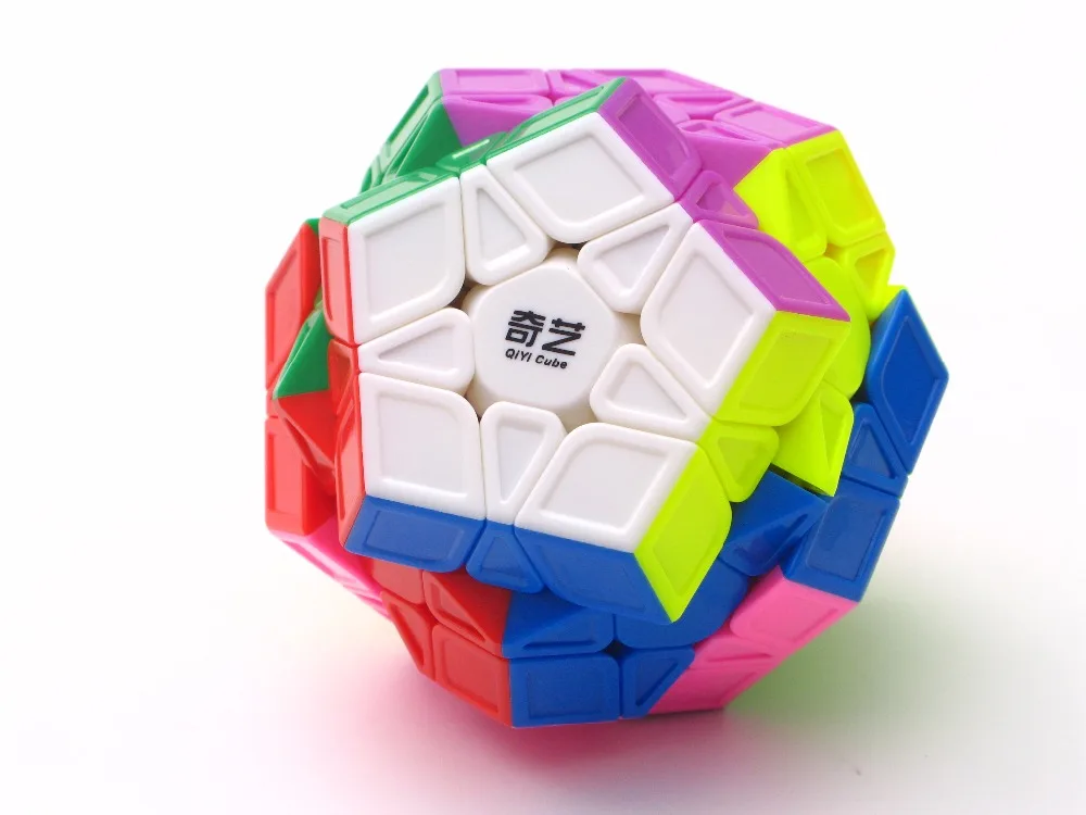 

New QiYi Mofangge QiHeng S 3x3 Dodecahedron( sculpture ) Stickerless Colorful Twist puzzle Learning Educational Toys Drop Ship