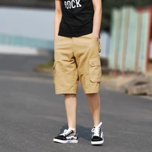 Летние Брюки Карго повседневные шорты-бермуды свободного покроя с карманами длиной до колена Рабочая Юбка карандаш Шорты мужские тактические шорты милитари для Для мужчин больших размеров