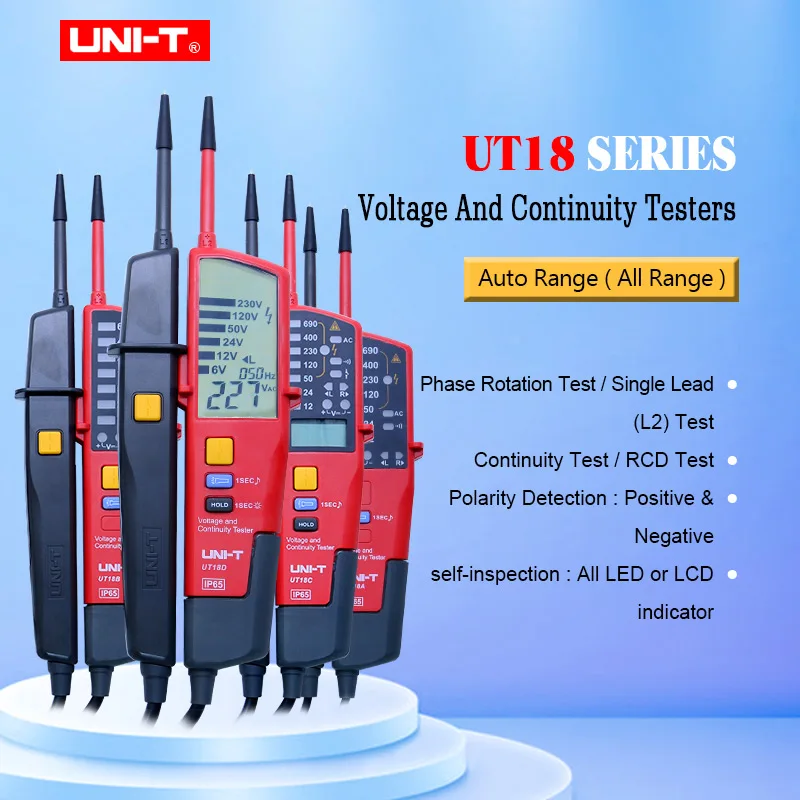 Вольтметр UT18A UT18B UT18C UT18D Автоматический диапазон цифровой вольтметр тестер