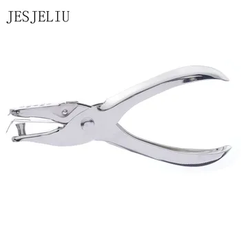

School Office Metal Single Hole Puncher Hand Paper Punch Single Hole Scrapbooking Punches 8 Pages All Metal Materials 1 PC