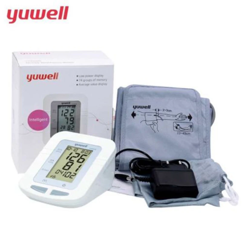 YUWELL Ye-660B Arm Blood Pressure Monitor Portable Digital LCD Equipment Sphygmomanometer Large Cuff Blood Pressure Meter-5