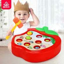 Детская игрушечная игра хомяк электрическая музыкальная игра Whack-a role-стучание голова животного шум Семейная Игрушка развивающие игрушки