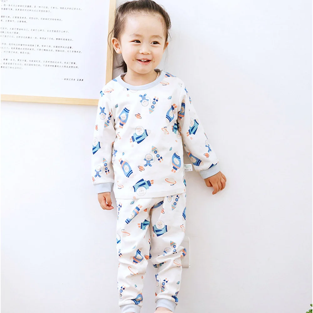 

Spring New Soft Children's Pajamas Set Cotton Clothes Suit Sleepwear Set