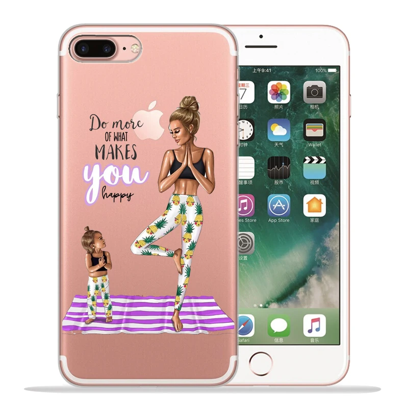 Модный чехол для телефона Super mom Dad Girl для iPhone 8, 7, 6, 6S Plus, X, XS, MAX, XR 10, мягкий силиконовый чехол Etui