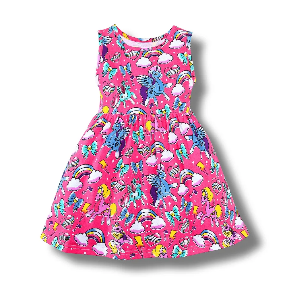 Princess Dress Toddler Girls Summer Clothing 2018 Brand Children Unicorn Costume for Girls Dresses A Line Vestidos Kids Clothes