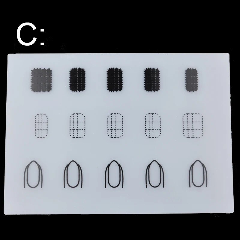 1 шт. Klimonla силиконовый коврик для стемпинга складной моющийся коврик с коробкой инструмент для дизайна ногтей 21*15 см 3 дизайна переводная пластина для маникюра